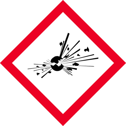 GHS-varoitusmerkki: Räjähtävä (GHS 01)