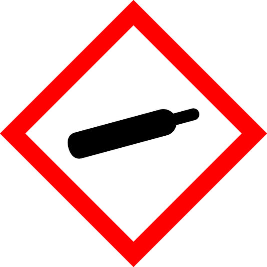 GHS-varoitusmerkki: Paineen alainen kaasu (GHS 04)