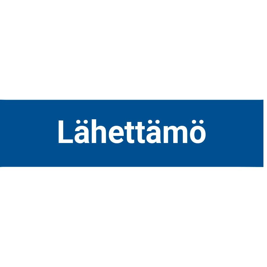 Lähettämö kyltti