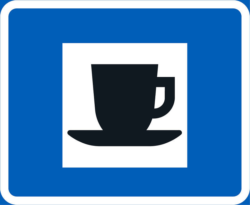Kahvila liikennemerkki