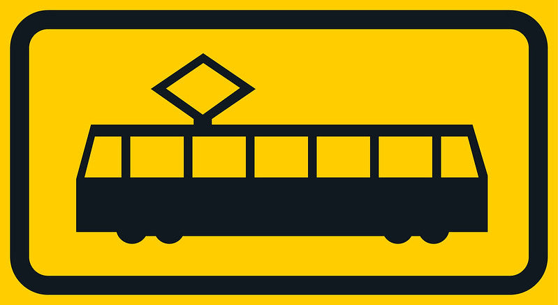 Raitiovaunupysäkki liikennemerkki