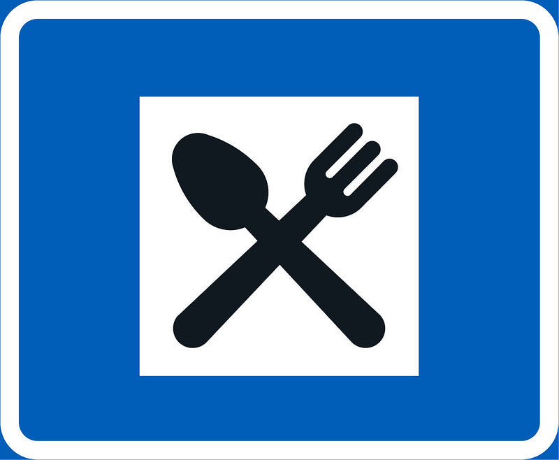 Ruokailupaikka liikennemerkki