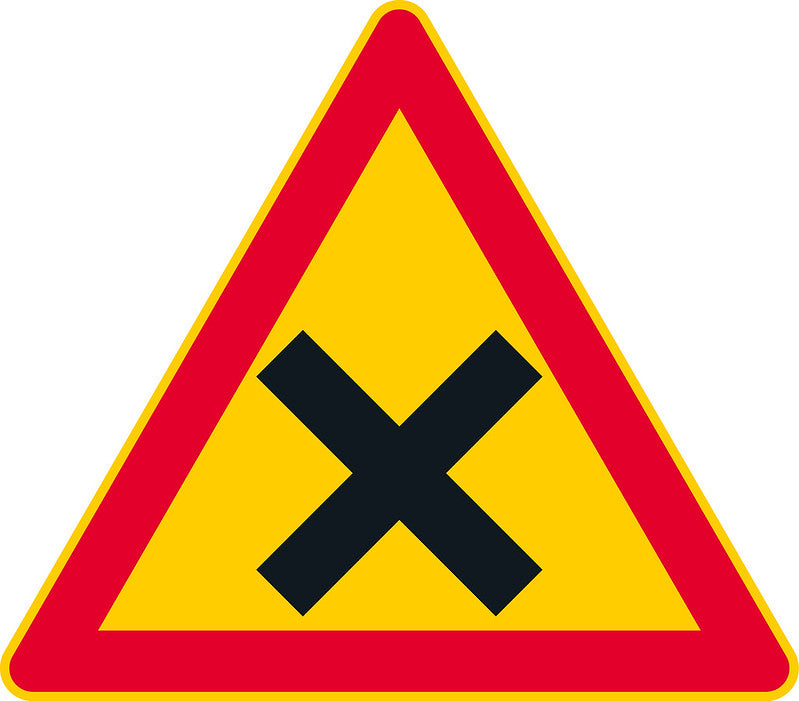 Tienristeys liikennemerkki