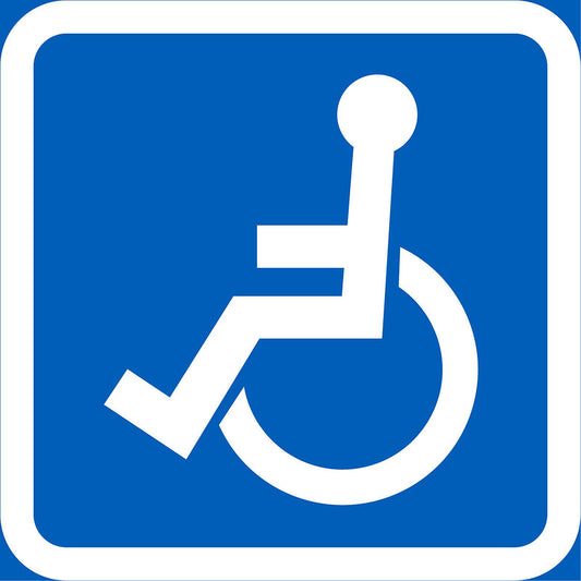 Vammaisille tarkoitettu reitti liikennemerkki