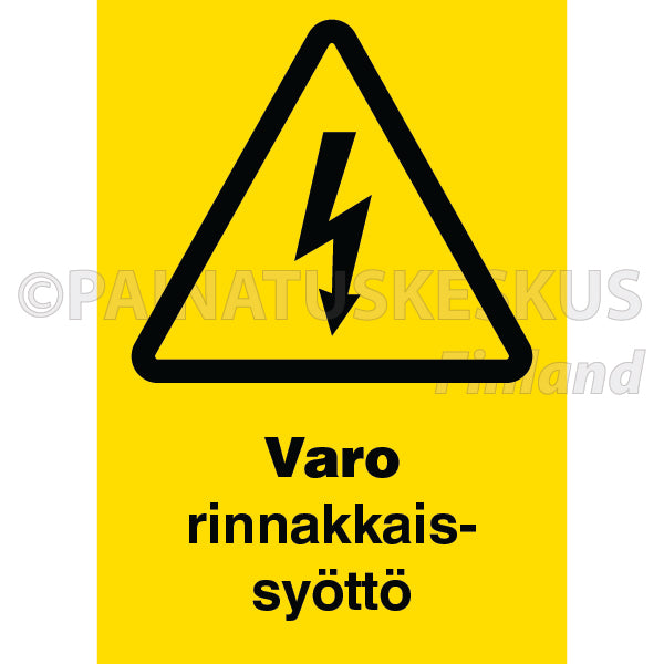 Varo rinnakkaissyöttö -sähköalan merkki