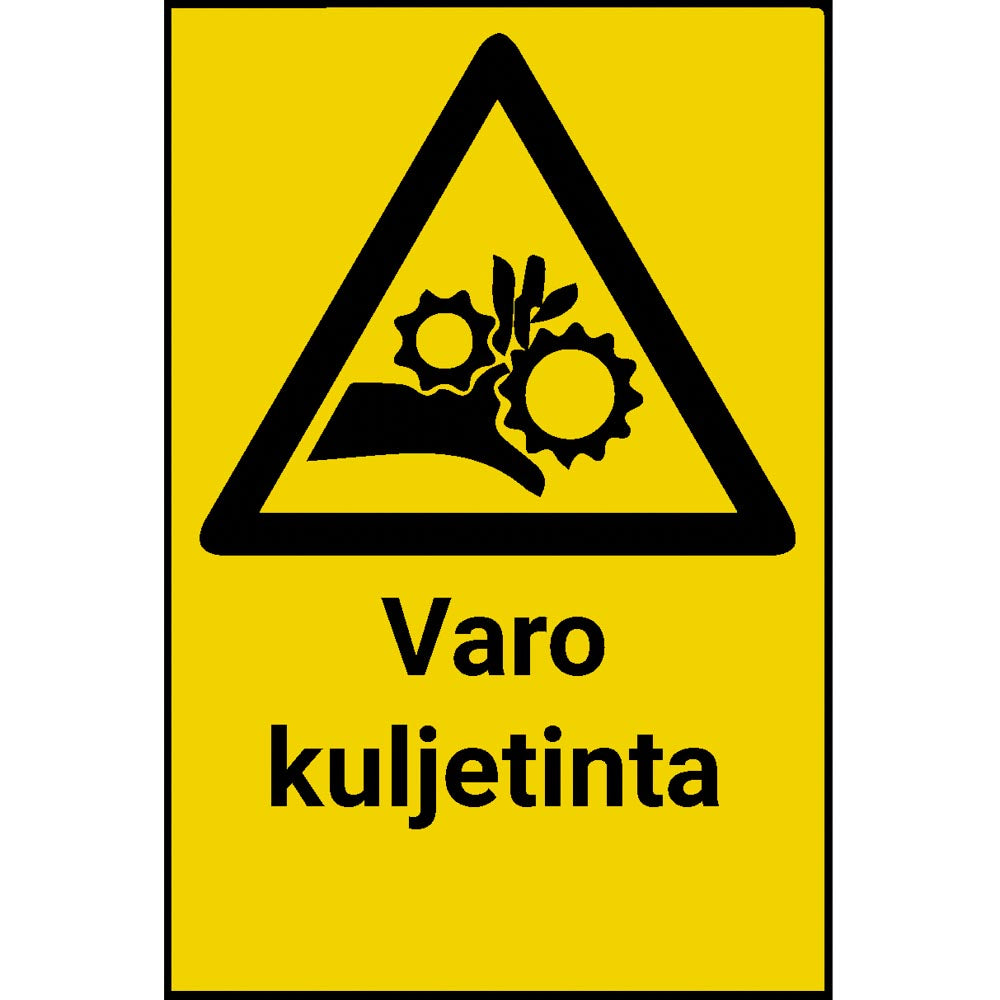 Varo kuljetinta kyltti