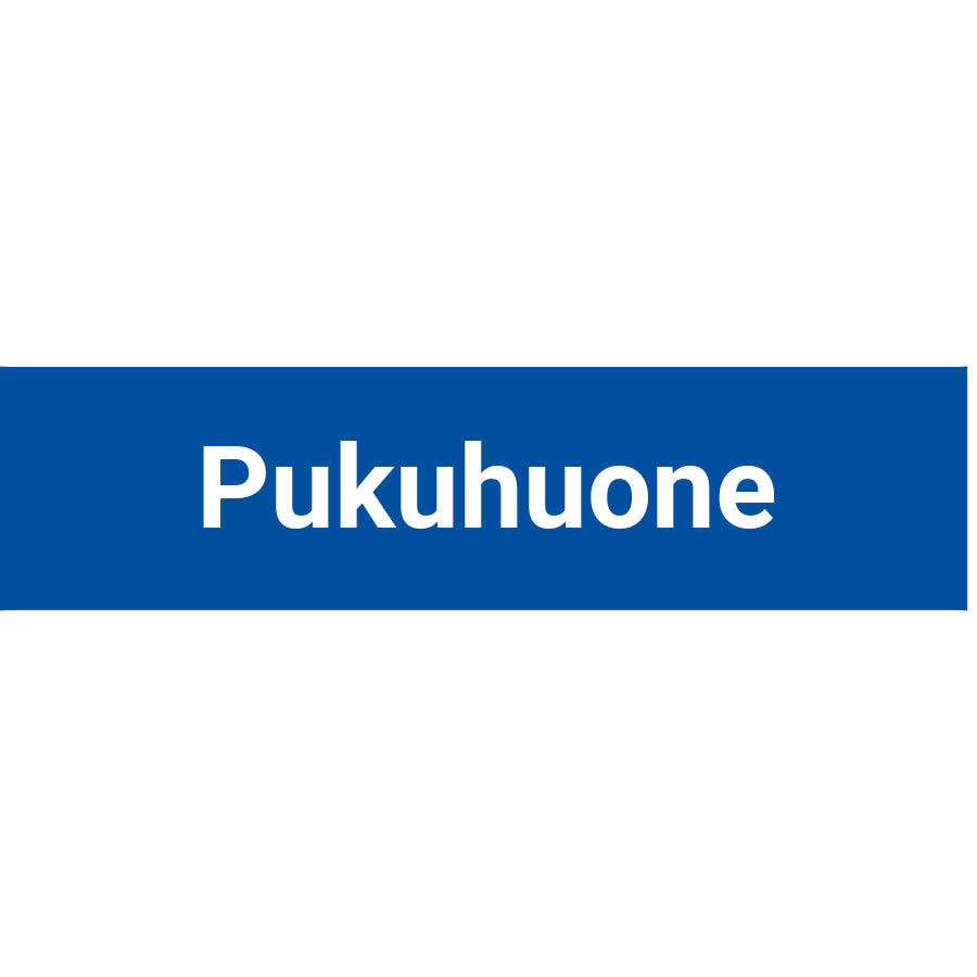Pukuhuone kyltti