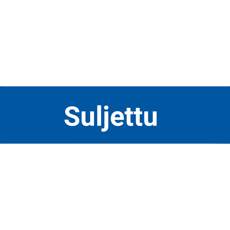 Suljettu kyltti