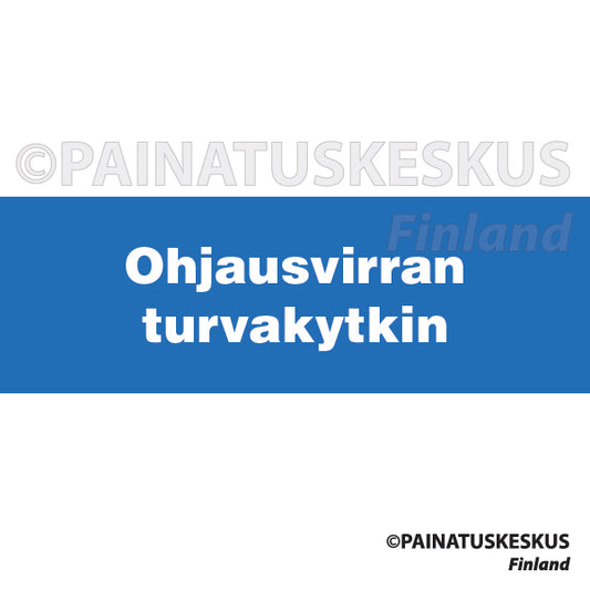 Ohjausvirran turvakytkin -sähköalan merkki