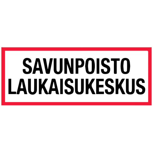 Savunpoisto laukaisukeskus kyltti